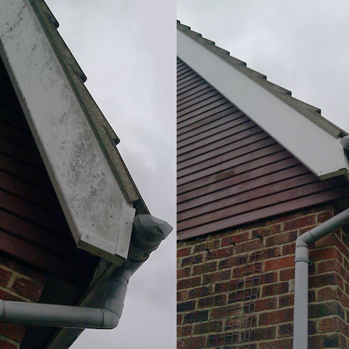 Gutter and soffit facia cleaning in Kettering - CF Facilities